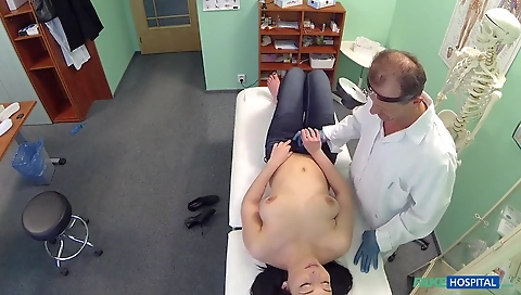 Sexy young chick gets creampie after getting