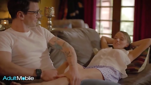 Sexy young bent over for cash