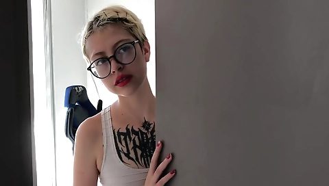 Mas knockers and cock for her first time<