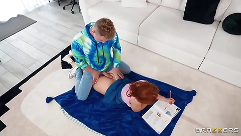 Hawt sweetheart has a huge black cock in her ass