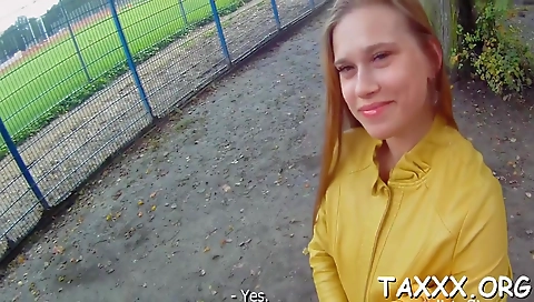 Hot blonde fucked in her tight ass