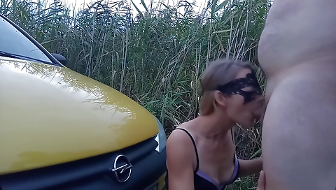 Horny girl fucked by three guys