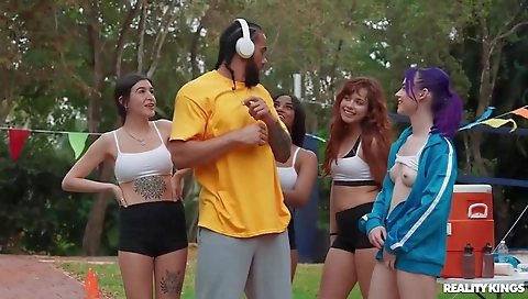 Hot milf gets her pussy eaten by a black dick