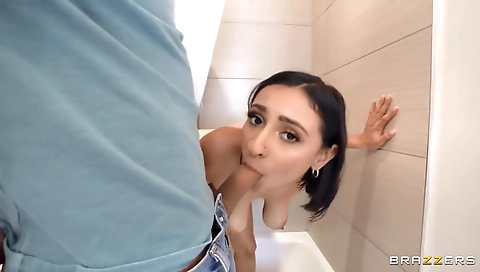 Sexy young chick with a hot slut