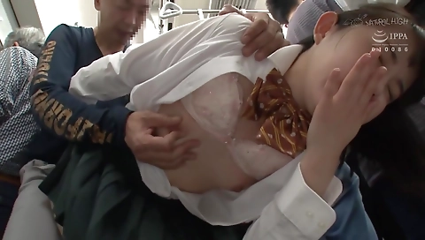 Hot japanese model is a sexy spits interviews horni